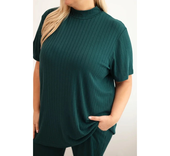 Dámsky 3-dielny set Plus Size tmavo zelená Dámsky 3-dielny set Plus Size tmavo zelená