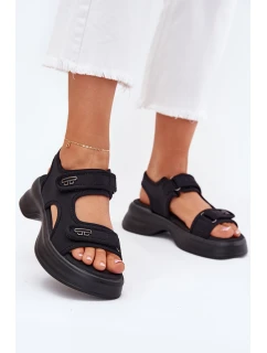 Dámské Sandály Se Zlatými Černé model 21701759 - EVENTO
