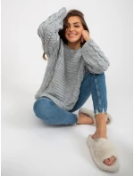 Sweter LC SW model 21817435 szary - FPrice Sweter LC SW model 21817435 szary - FPrice