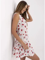 Sukienka LK SK biało czerwony model 21141992 - FPrice Sukienka LK SK biało czerwony model 21141992 - FPrice
