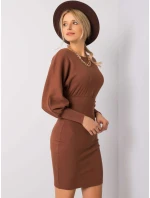 Šaty RV SK 6079.65 tmavohnedé