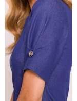 model 20970485 Džínové šaty se záhyby modré - Moe model 20970485 Džínové šaty se záhyby modré - Moe