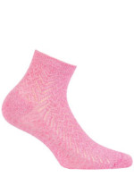 Dámske ponožky s lesklou priadzou