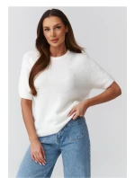 Sveter s krátkym rukávom model 224082 Makadamia