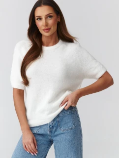 Sveter s krátkym rukávom model 224082 Makadamia