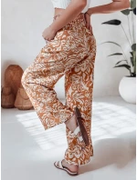 Dámské kalhoty ze široké látky  camel Dstreet model 21987228 - FashionStreet