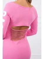 Otrhané svetlo ružové šaty