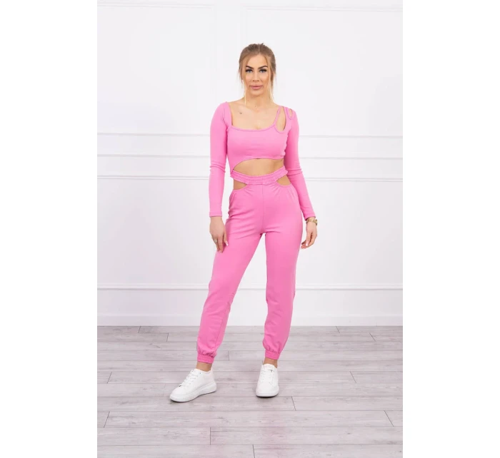 Sada s blúzkou svetlo ružová