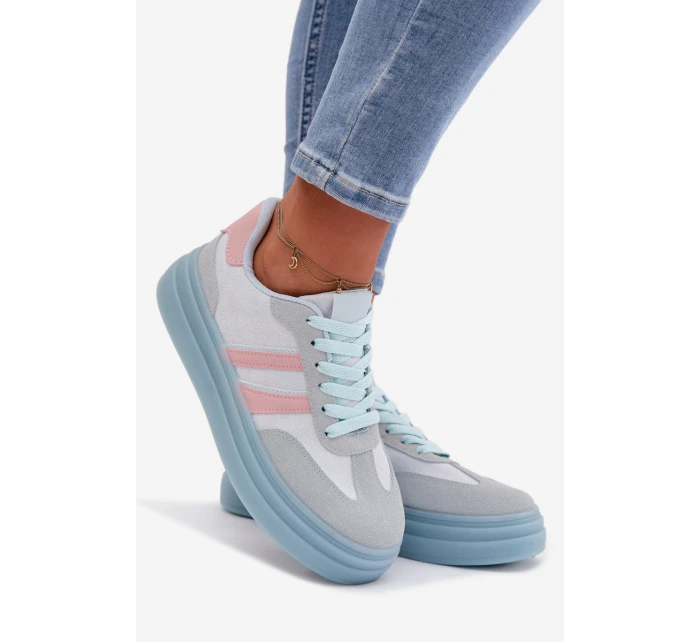 Dámské tenisky na platformě modré model 21997838 - Boto