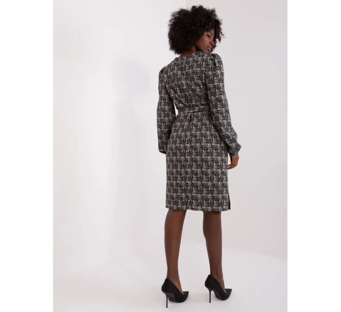 Šaty LK SK 509474 2.55P sivá čierna