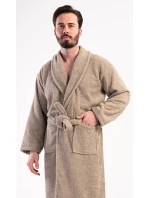 Pánský župan se šálovým límcem model 21820325 Béžová - Vienetta