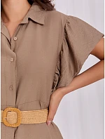 Dámské šaty MI SK 82970.86 khaki - Milady