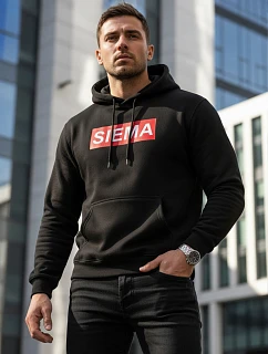 SIEMA pánska mikina s kapucňou čierna FashionStreet NX0031B