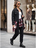 Dámská džínová přechodová bunda, černá, FashionStreet TY6012 Dámská džínová přechodová bunda, černá, FashionStreet TY6012