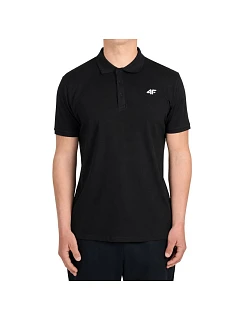 Koszulka męska polo 4F M0770 głęboka czerń 4FWMM00TPTSM0770 20S pánské