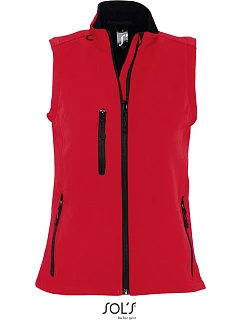 SOL'S Rallye Women Dámska 3-vrstvová softshellová vesta 25.6801 pepper red