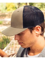 Atlantis Headwear Bryce 6-panelová truckerová čiapka 33.0102 tmavomodrá/biela Atlantis Headwear Bryce 6-panelová truckerová čiapka 33.0102 tmavomodrá/biela