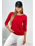 Blúzka ležérna červená