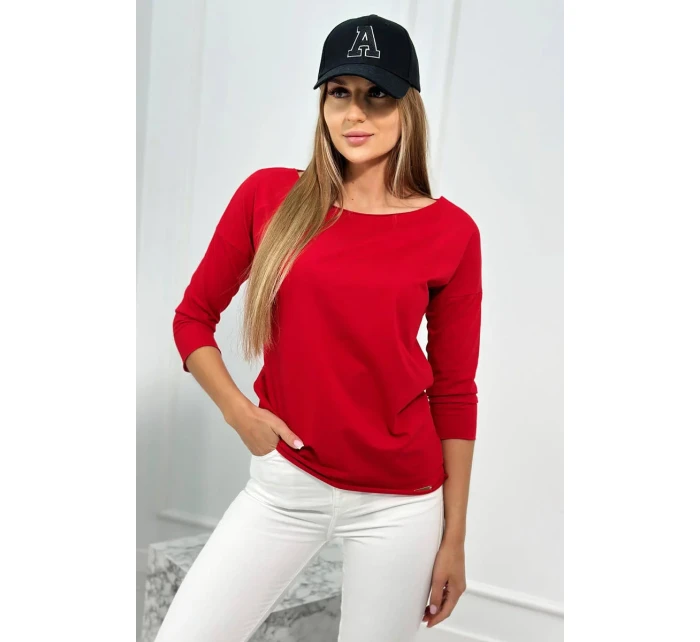 Blúzka ležérna červená