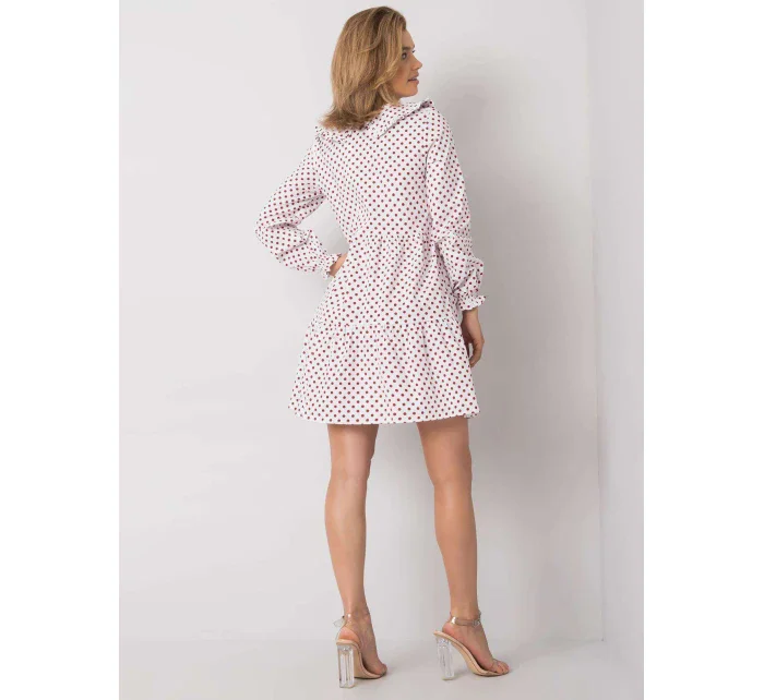 Šaty 123 SK 187576.41P biela a červená