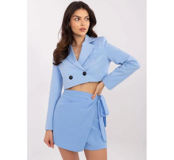 Spódnica MI SD model 20913004 jasny niebieski - FPrice Spódnica MI SD model 20913004 jasny niebieski - FPrice