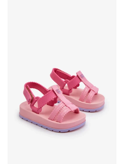 Detské voňavé sandále na suchý zips ZAXY Pink