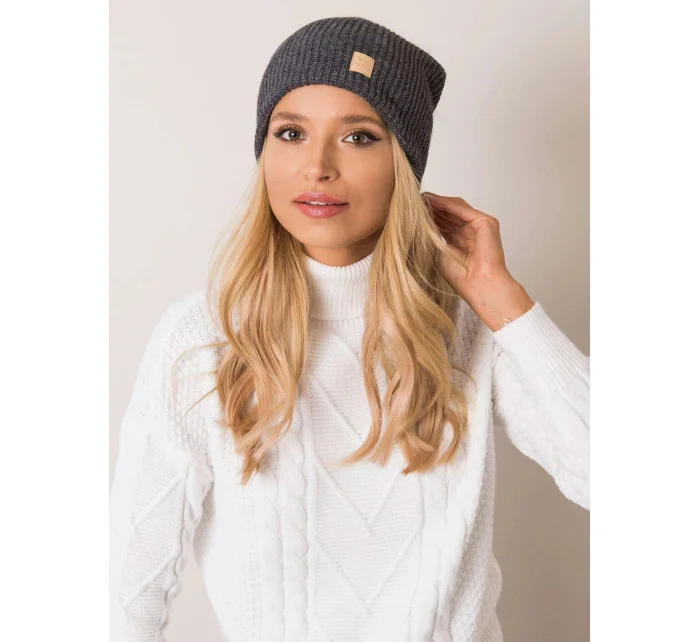 Dámská čepice model 20724705 tmavě šedá - Rue Paris