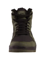Pánske zimné členkové topánky s kožušinou 243374 3111 Tmavo zelená s čiernou - Kappa