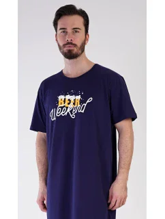 Pánska nočná košeľa s krátkym rukávom Beer weekend