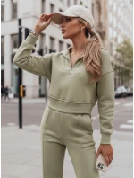 Dámská tepláková souprava pistáciová Dstreet model 21971172 - FashionStreet