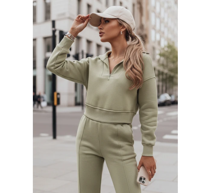 Dámská tepláková souprava pistáciová Dstreet model 21971172 - FashionStreet