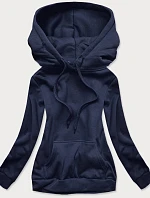 Tmavomodrá dámska tepláková mikina (W02-25)