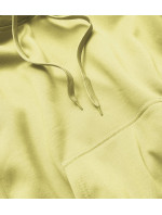 Žltá dámska tepláková mikina (W02-33)