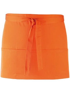 Premier PR 155 Krátka zásterka po pás s vreckom „Colours“ 39.0155 oranžová