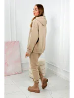 Izolovaná súprava s výšivkou Los Angeles svetlo béžová