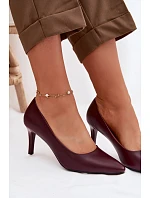 Červené eko kožené lodičky Sergio Leone Červené eko kožené lodičky Sergio Leone