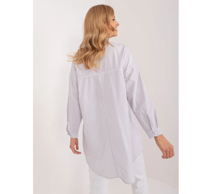 Košeľa BP KS 1012V 2.70 bielo-sivá