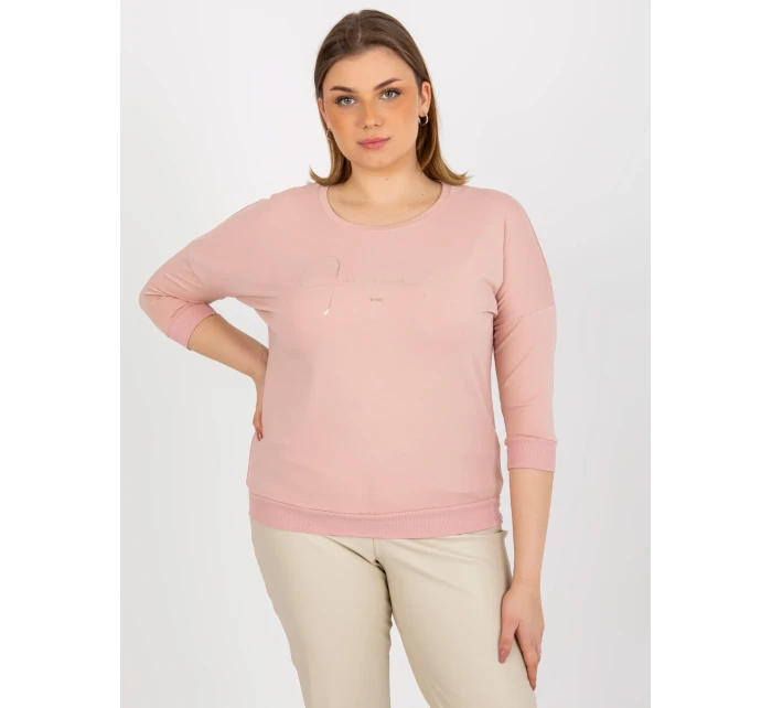 Bluzka RV BZ model 21127137 jasny różowy - FPrice Bluzka RV BZ model 21127137 jasny różowy - FPrice