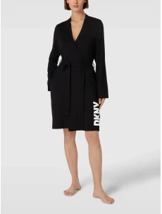 Krátky dámsky župan YI2122635 001 čierny - DKNY