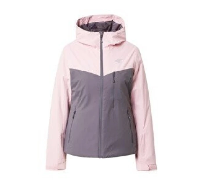 Dámska outdoorová bunda H4Z21-KUDN002 pink-grey - 4F