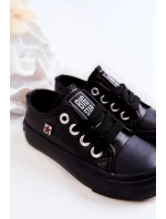 Dziecięce Skórzane Trampki BIG STAR JJ374311 Czarne Dziecięce Skórzane Trampki BIG STAR JJ374311 Czarne