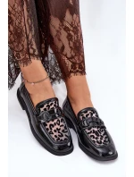Kožené Lakované Mokasíny S Černé model 21691255 - VINCEZA
