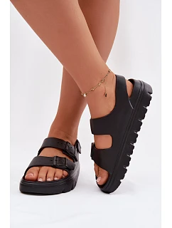 Dámské pěnové sandály na platformě Big Star TT274A031 Černé