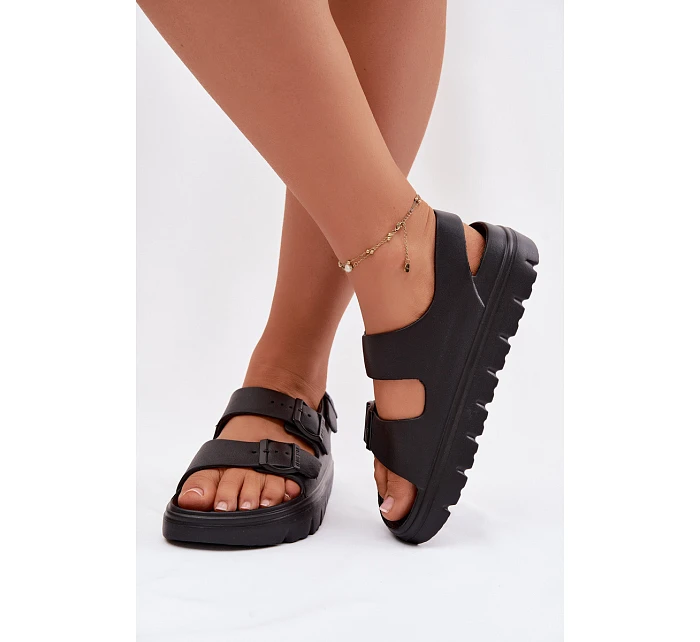 Dámské pěnové sandály na platformě Big Star TT274A031 Černé