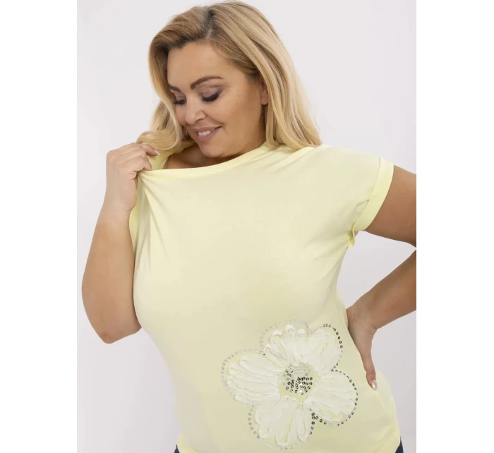 Bluzka RV BZ model 21072594 jasny żółty - FPrice Bluzka RV BZ model 21072594 jasny żółty - FPrice