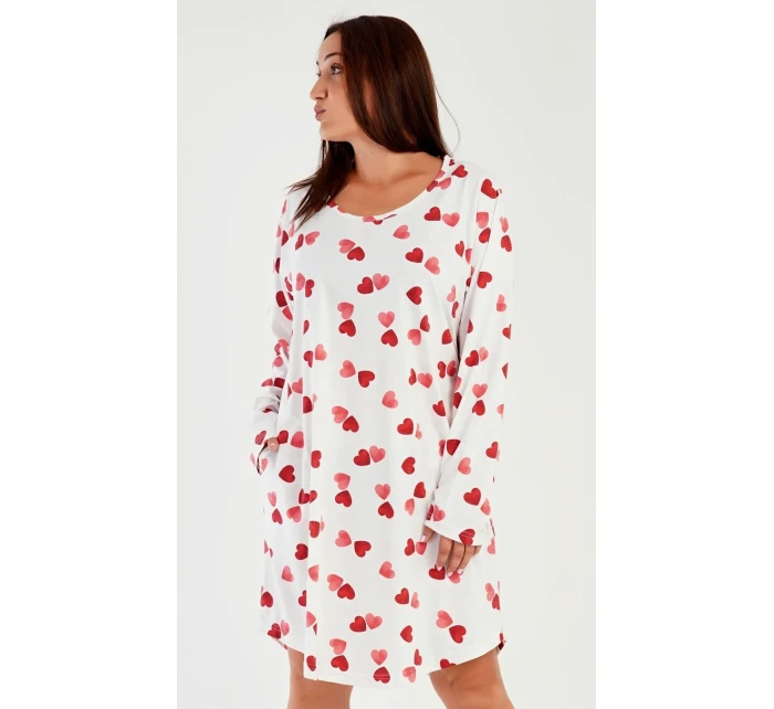 Dámske domáce šaty s dlhým rukávom Heart
