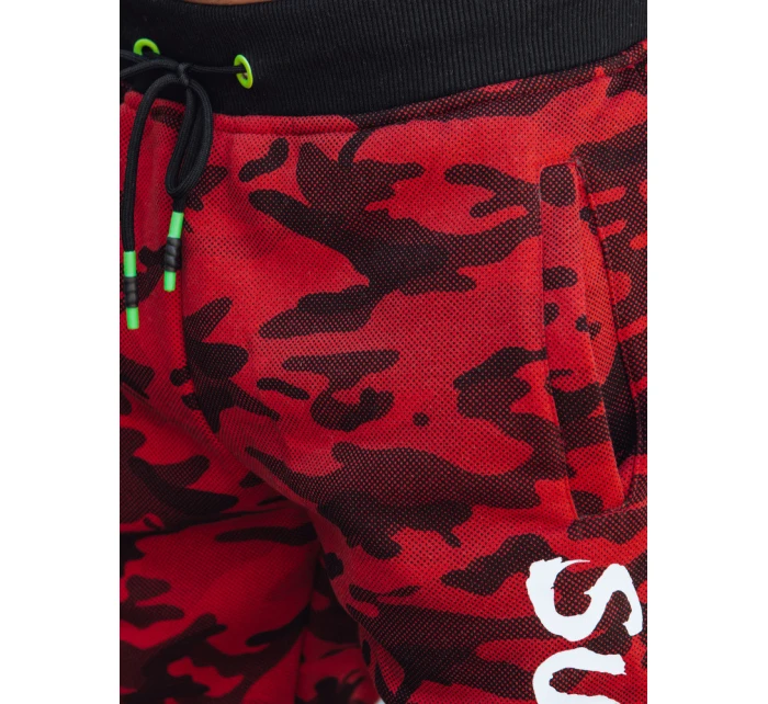 Pánské tepláky s potiskem moro červené model 21980066 - Dstreet