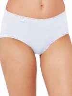 Dámske nohavice Sloggi 24/7 Cotton Lace Midi biele