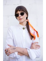 Art Of Polo saténová kockovaná šatka 20960