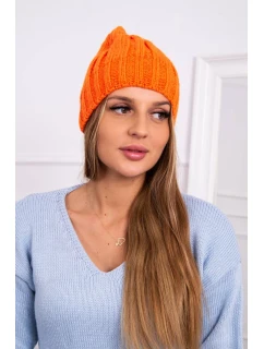 Fleecová čepice Ida model 18750153 oranžová - K-Fashion